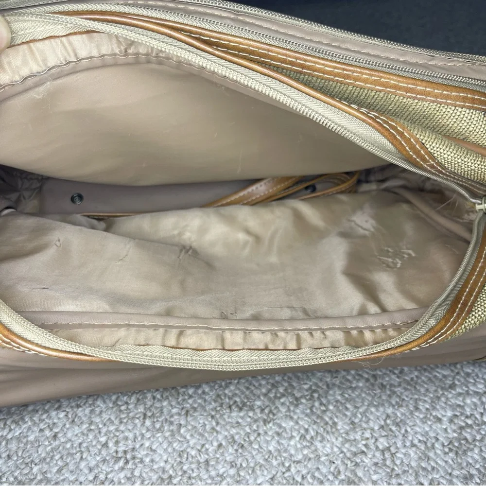 Jaguar California canvas and leather messenger bag